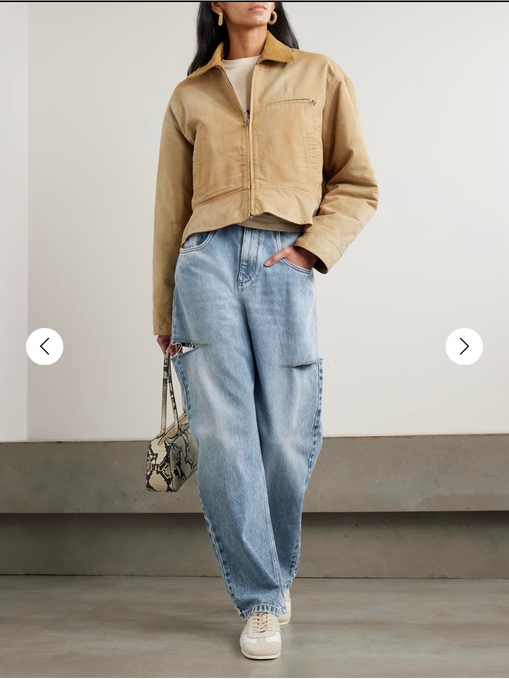 Maison Margiela cutout high rise wide leg jean - Picture 2 of 6
